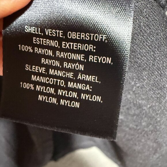 Anthropologie Akemi + Kin Metallic Floral Embroidered Lace Top Small Black - Picture 6 of 6